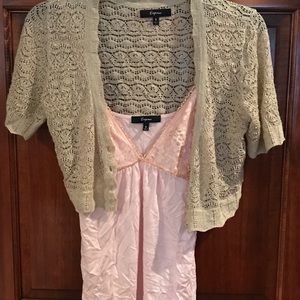 Express brand cami and shrug set